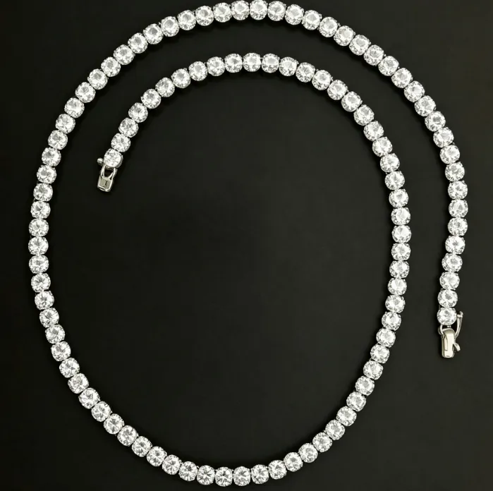 Colar COLAR-47 em prata 925 com esmeralda