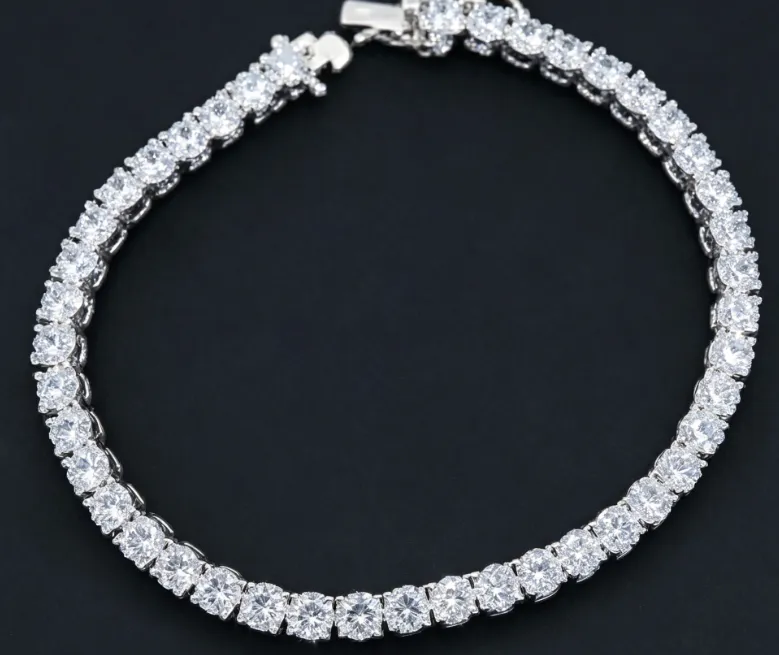 Pulseira PULSEIRA-41 em prata 925 com esmeralda